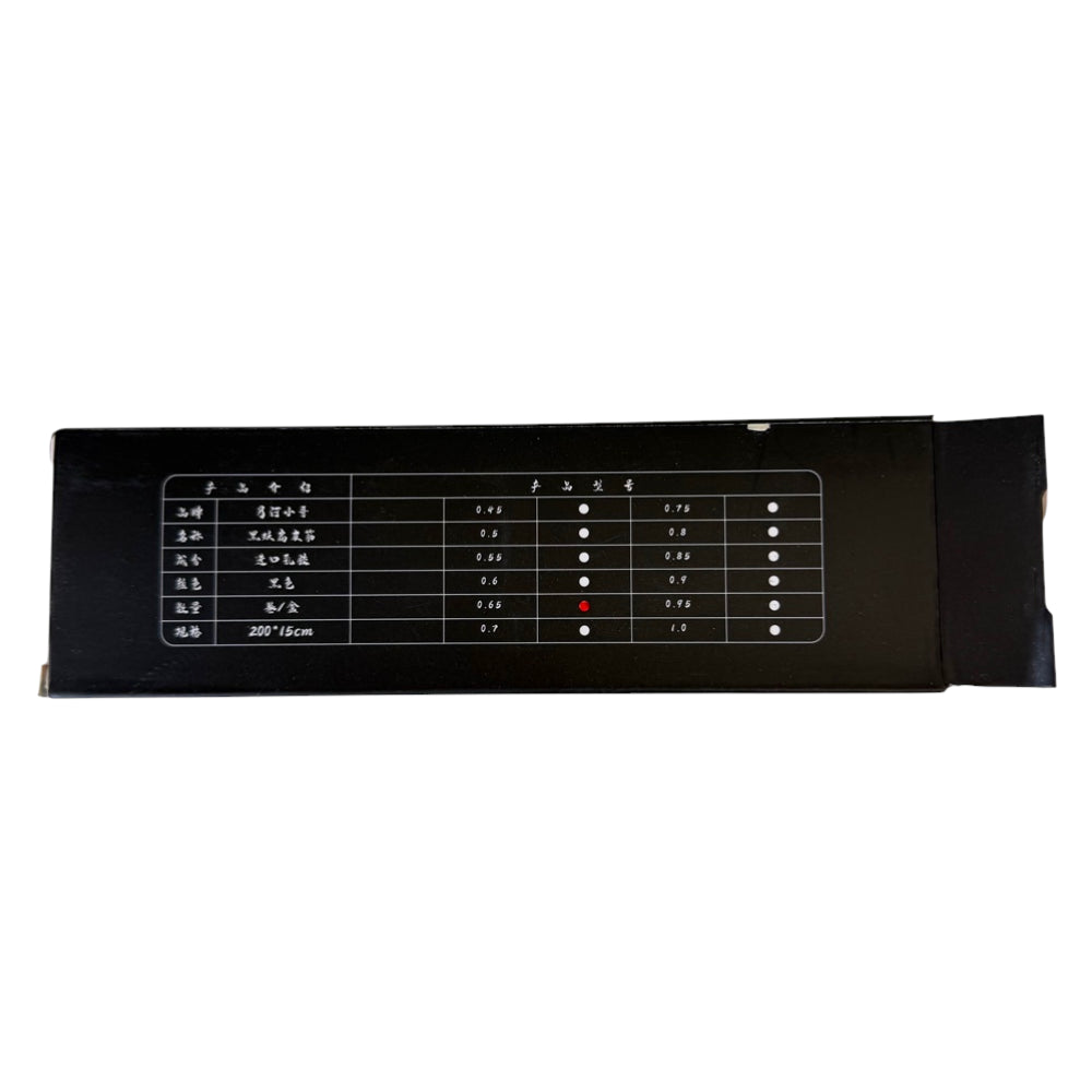Black 0.65mm ultra premium flat latex band roll 2 meters length 150mm width for custom DIY slingshot builds | Armament Mfg.