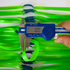 Close-up of premium natural latex band showing 1.0mm thickness and vibrant neon green color for high visibility | Armament Mfg.