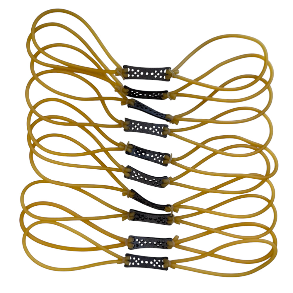 1745 latex looped tube slingshot bands in natural colour | Armament Mfg.