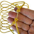 Close-up of high performance natural latex tube band showing bowstring design | Armament Mfg.