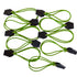 Neon green 1745 latex looped tube slingshot band with integrated deep pouch for shotgun-style shooting | Armament Mfg.