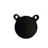 Black 1-inch mini steel gong target with high-impact construction for audible feedback on slingshot hits | Armament Mfg.