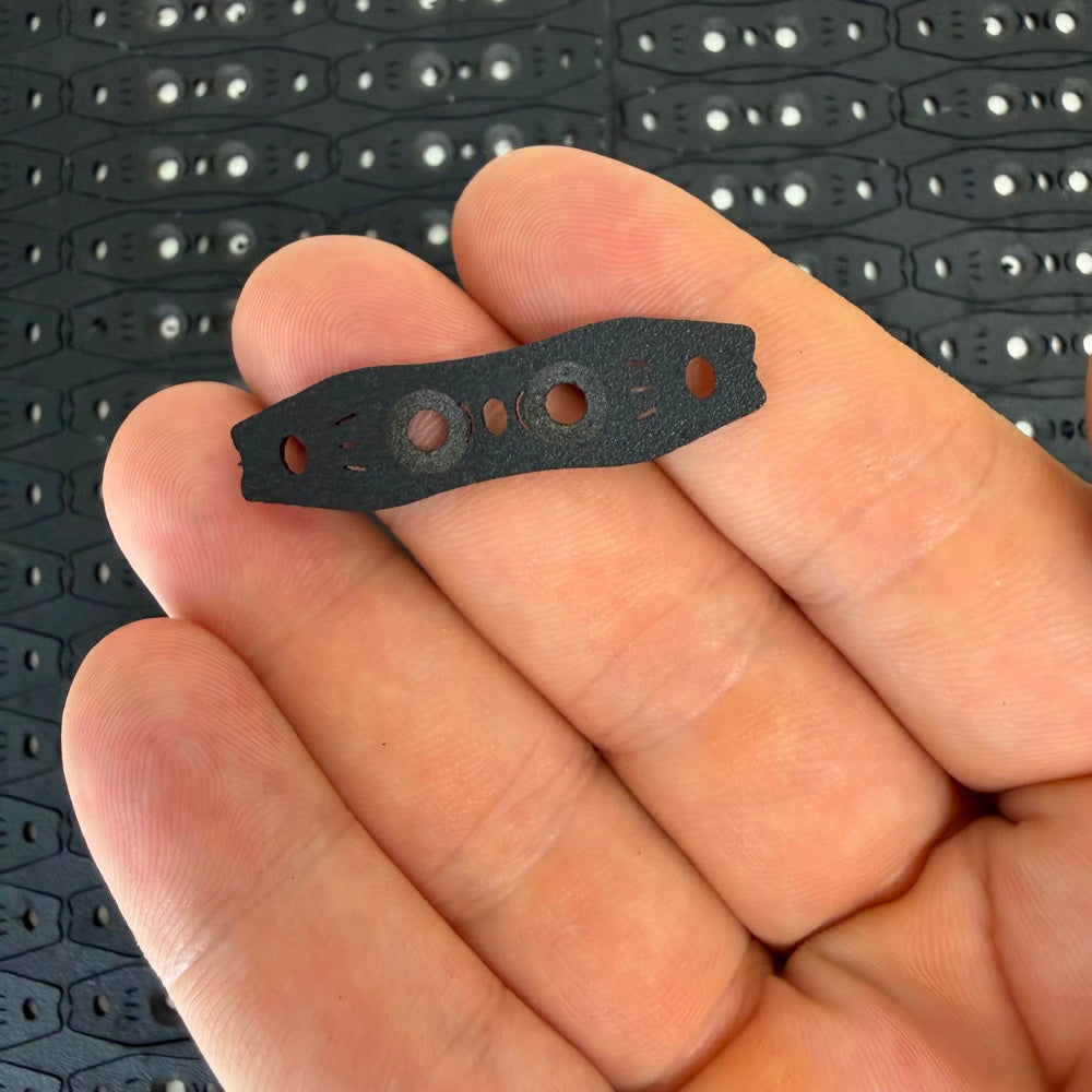 Detail view of 2mm thick microfiber pit pouch demonstrating secure grip surface for medium ammo | Armament Mfg.