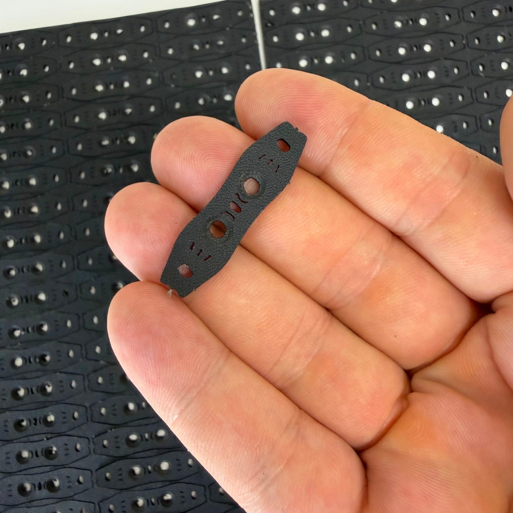 Detail view of 2mm thick microfiber pit pouch demonstrating secure grip surface for smaller ammo | Armament Mfg.