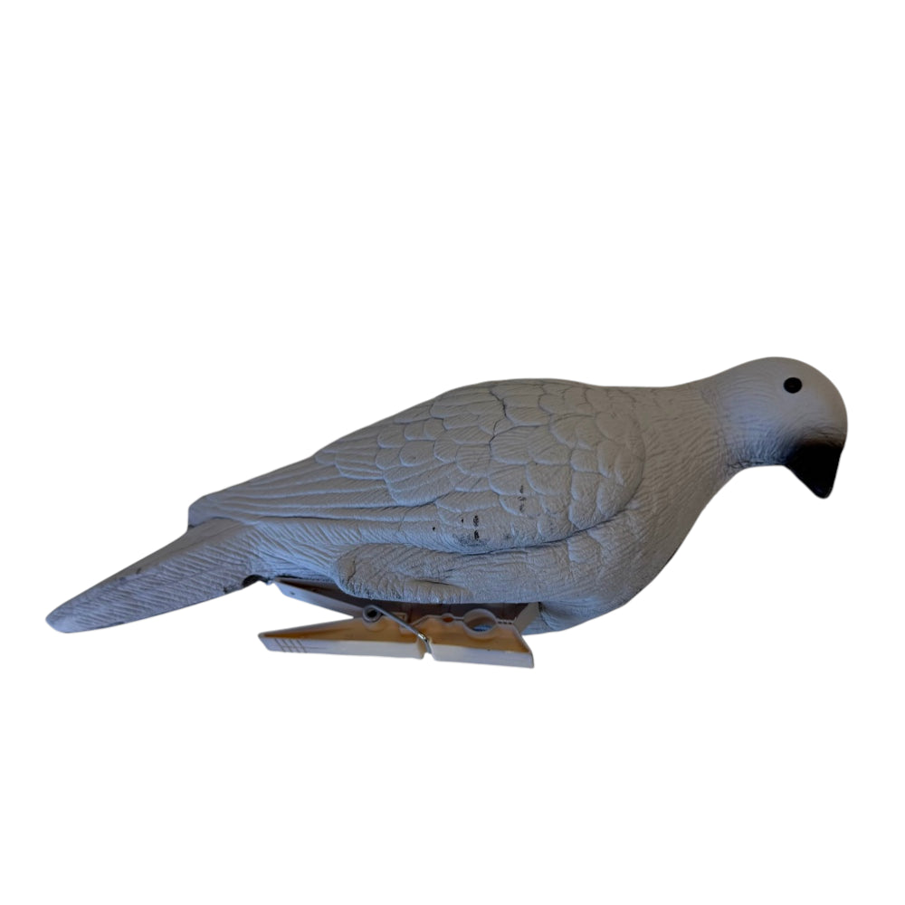 Grey 3D pigeon practice target with realistic silhouette design made from durable EVA foam for slingshot shooting practice | Armament Mfg.