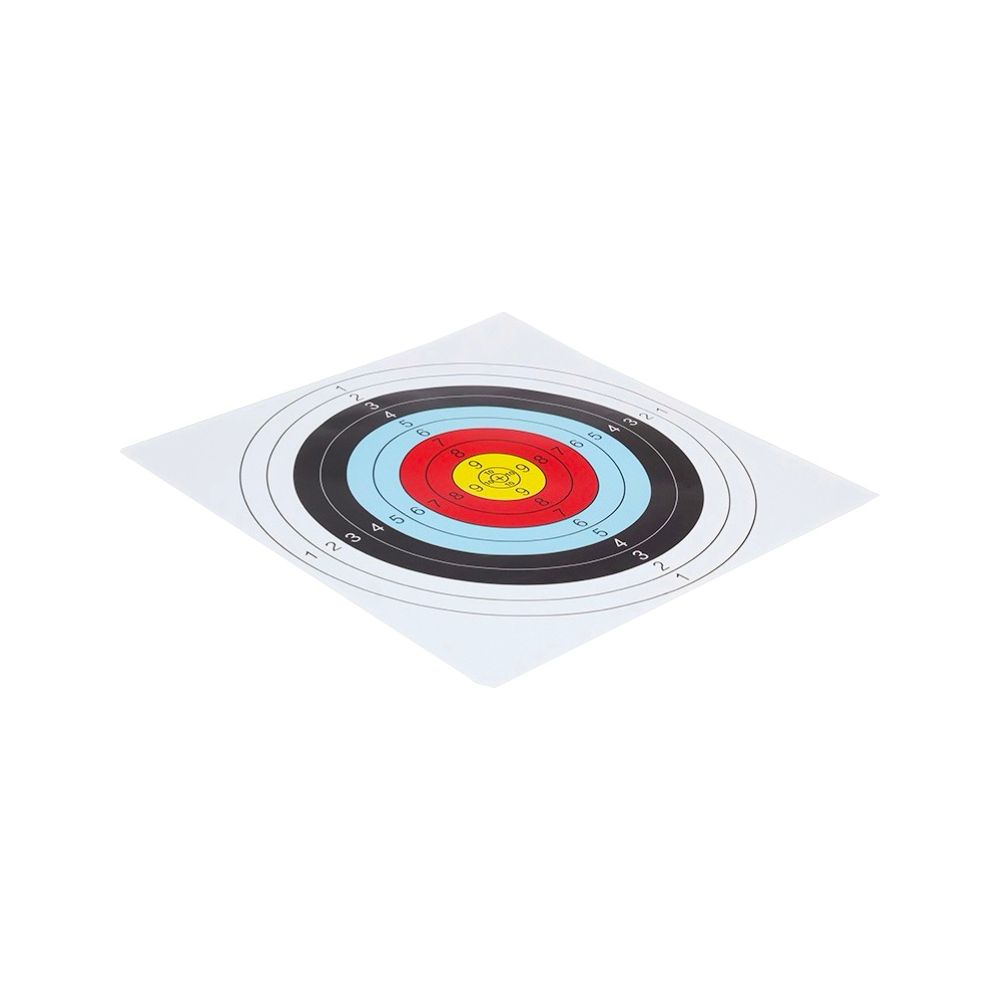 Standard 40cm 10-ring target with concentric scoring zones for archery practice and shot grouping drills | Armament Mfg.
