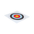 Standard 40cm 10-ring target with concentric scoring zones for archery practice and shot grouping drills | Armament Mfg.