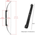 Close-up of durable metal handle with non-slip grip and composite fiberglass limbs for consistent 40lbs draw weight | Armament Mfg.