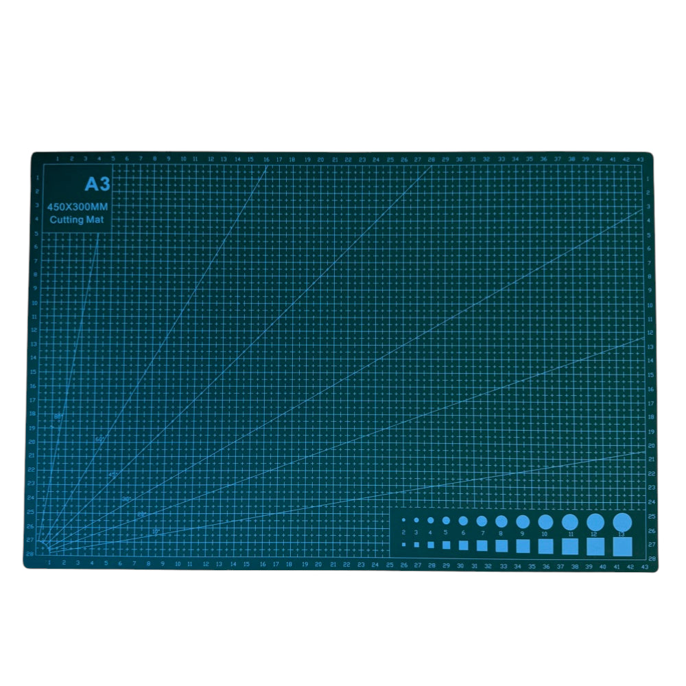 A3 self-healing cutting mat 420x297mm with double-sided grid markings for precision slingshot band cutting and DIY projects | Armament Mfg.