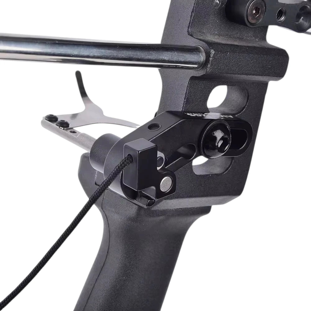 Detail view of drop away arrow rest
