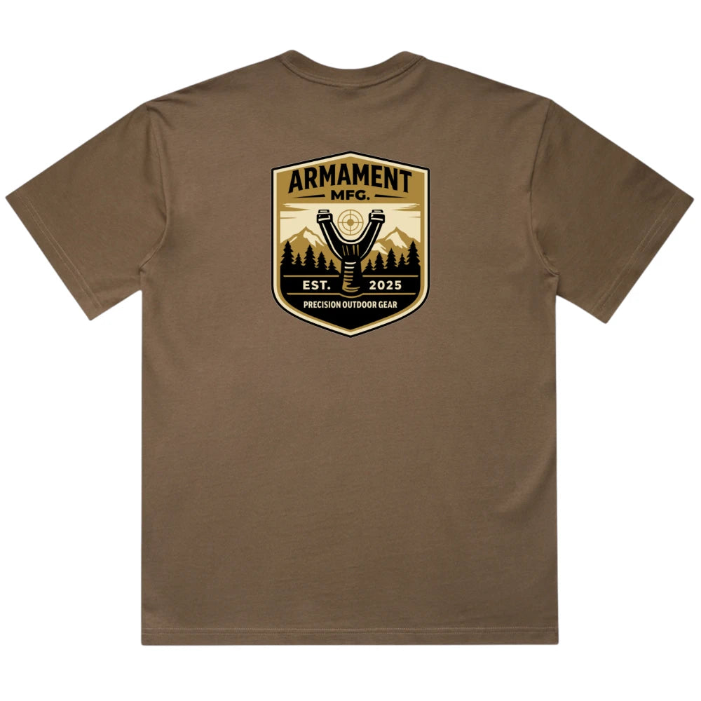 Armament Mfg. 5030 Box Tee- Walnut rear view | Armament Mfg.
