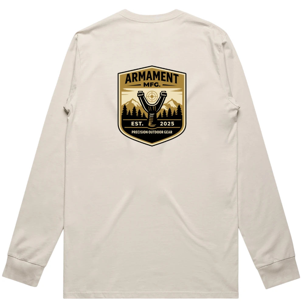 Armament Mfg. 5071 Classic L/S Tee- Bone rear view | Armament Mfg.