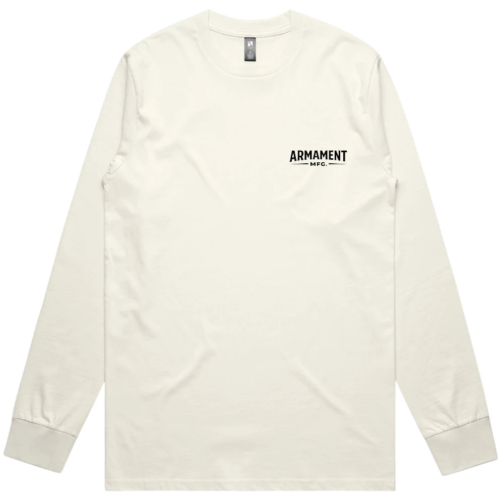 Armament Mfg. 5071 Classic L/S Tee- Ecru front view | Armament Mfg.