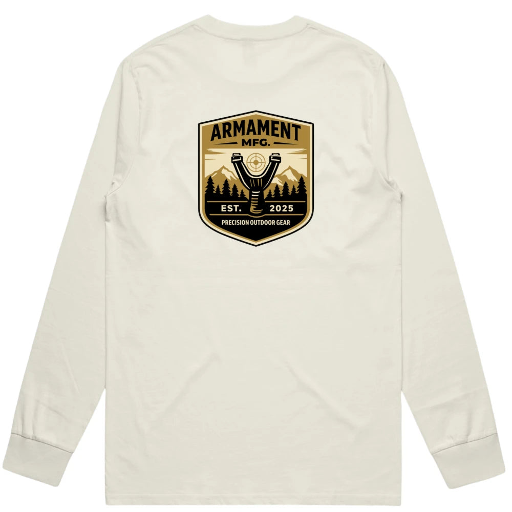 Armament Mfg. 5071 Classic L/S Tee- Ecru rear view | Armament Mfg.