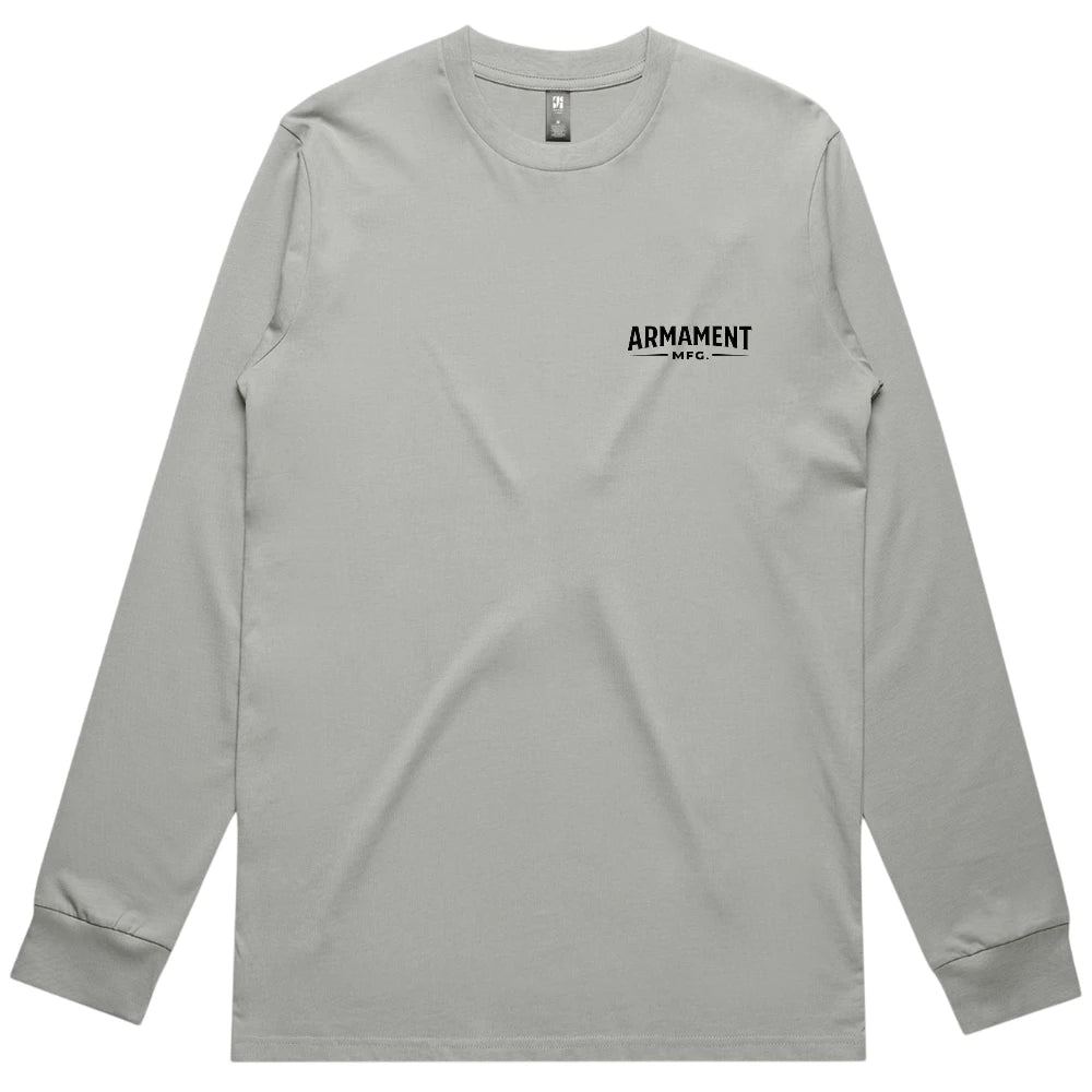 Armament Mfg. 5071 Classic L/S Tee- Storm front view | Armament Mfg.