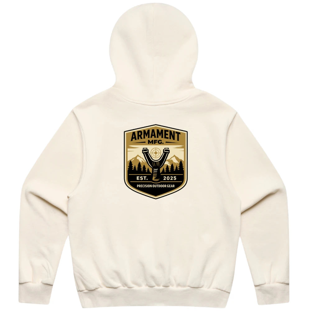 Armament Mfg. 5171 Box Hood- Ecru rear view | Armament Mfg.