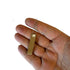 Close-up of DIY band tying tool showing 30mm pull-through design for slingshot pouch assembly | Armament Mfg.