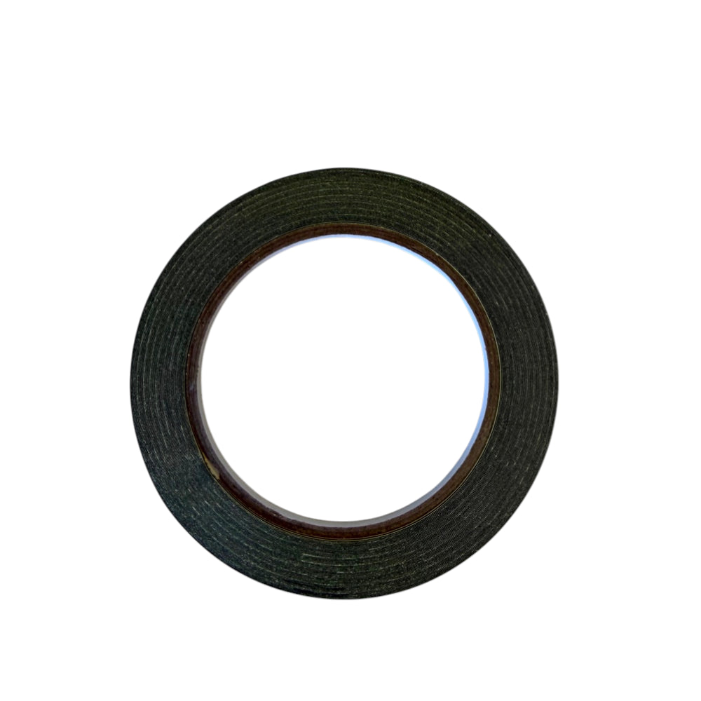 Black enhanced band tying tape 30m roll with high-strength adhesive for secure slingshot bands | Armament Mfg.