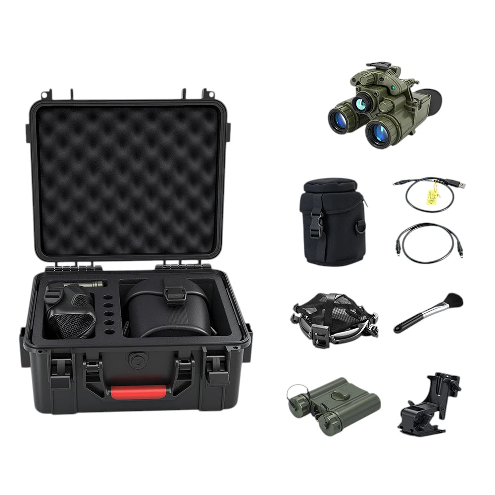 F PVS-31 Thermal Fusion Night Vision Binocular Gen2+ storage box and accessories OD green | Armament Mfg.
