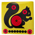 Target with a black squirrel design on a yellow background | Armament Mfg.