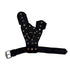 Black PU left hand protector glove with steel reinforcement for slingshot dart shooting | Armament Mfg.