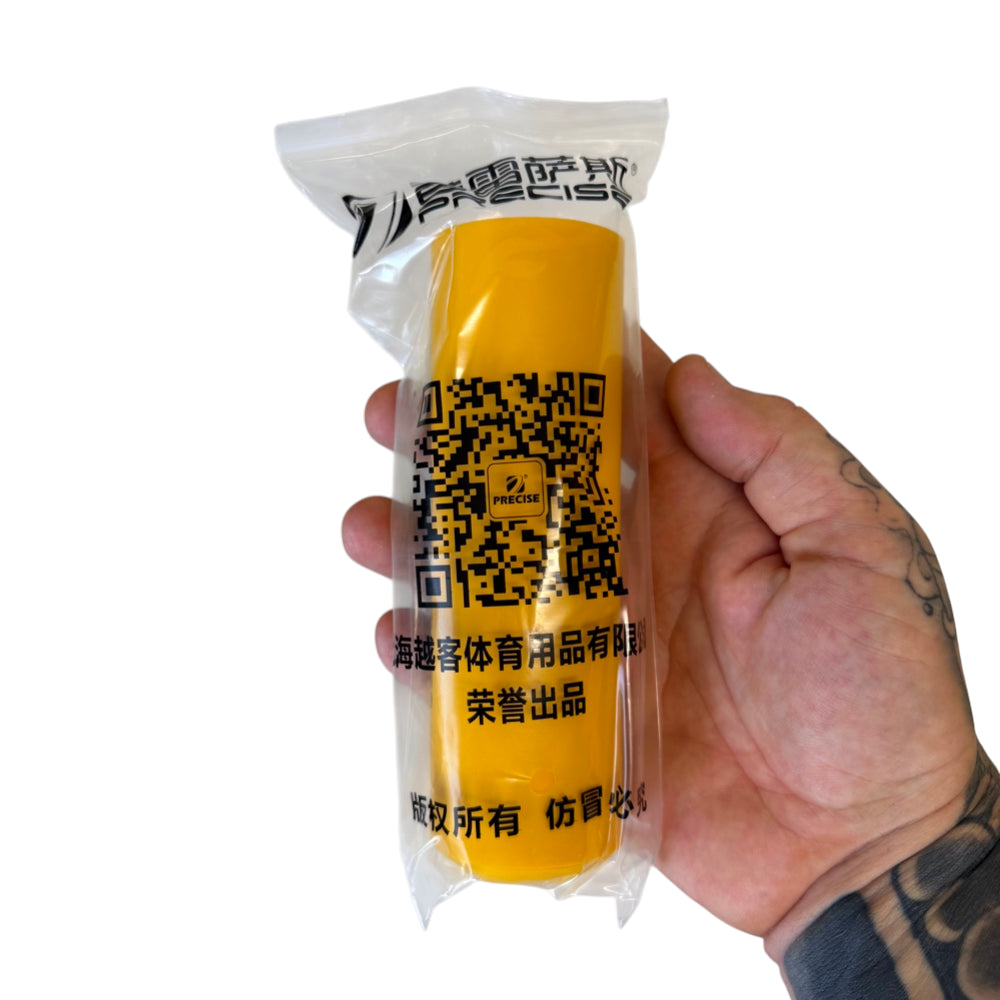 Close-up of high-precision natural latex sheet showing 0.70mm thickness and vibrant orange-yellow color for visibility | Armament Mfg.