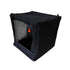 Deployed large slingshot catchbox showing 22.5cm x 30cm target area and 40cm depth for ball catching | Armament Mfg.