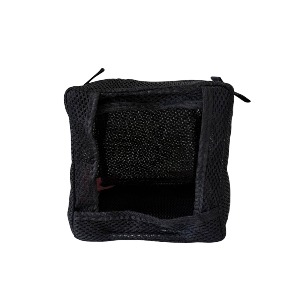 Deployed slingshot target catch box with 10cm x 10cm target area and 15cm depth for ammo collection | Armament Mfg.