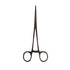 Stainless steel straight nose hemostat clamp 18cm length for precise slingshot band tying and latex handling | Armament Mfg. 